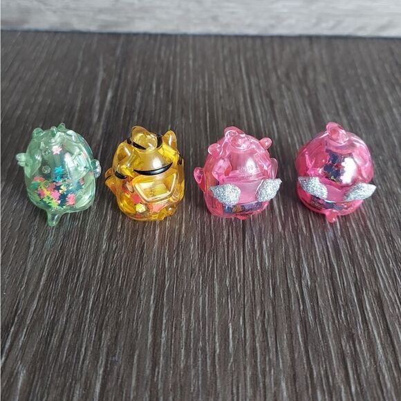 Lot of 4 Hatchimals CollEGGtibles Glamfetti Exclusive Mini Figures - Picture 2 of 3